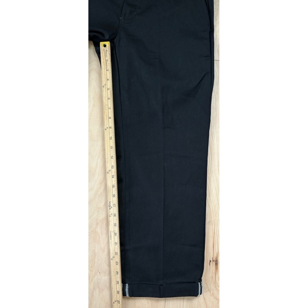Dickies Regular Fit Black Twill Cuffed Work Pants NWT Mens Size 32 Skater - Picture 7 of 8
